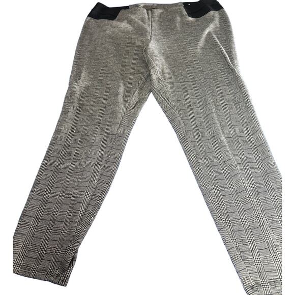 Lane Bryant Houndstooth Stretch Pants – Black & White – Size 22 - Picture 1 of 6